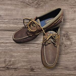 Timberland Men's Brown Boat Shoes 10.5